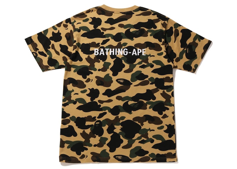 BAPE 1st Camo Bathing Ape Tee Yellow