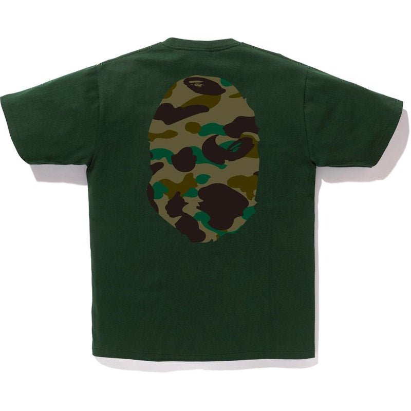 BAPE 1st Camo Big Ape Head Tee Green/Green