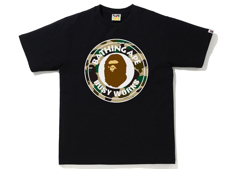 BAPE 1st Camo Busy Works Tee (SS21) Black/Yellow