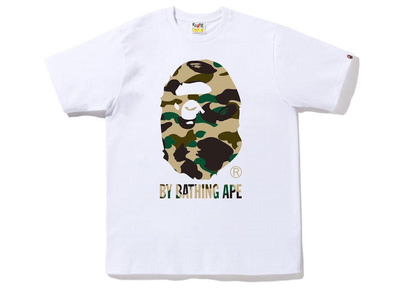 BAPE 1st Camo By Bathing Ape Tee (FW22) White Yellow