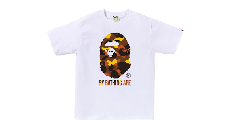 BAPE 1st Camo By Bathing Ape Tee White/Orange