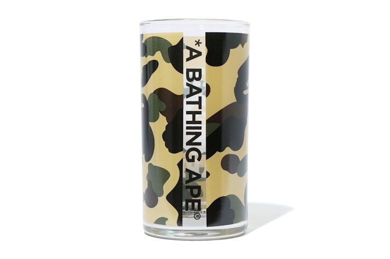 BAPE 1st Camo College Glass Cup Yellow