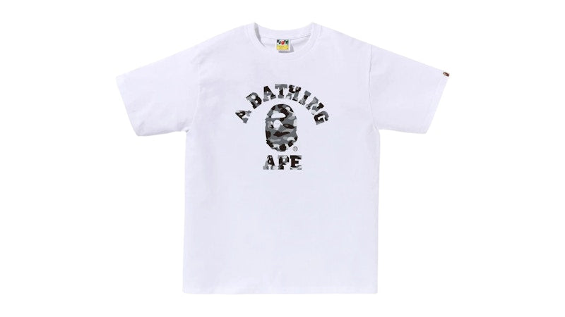 BAPE 1st Camo College Tee Tee White/Grey