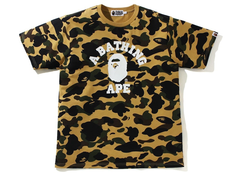 BAPE 1st Camo College Tee (SS21) Yellow