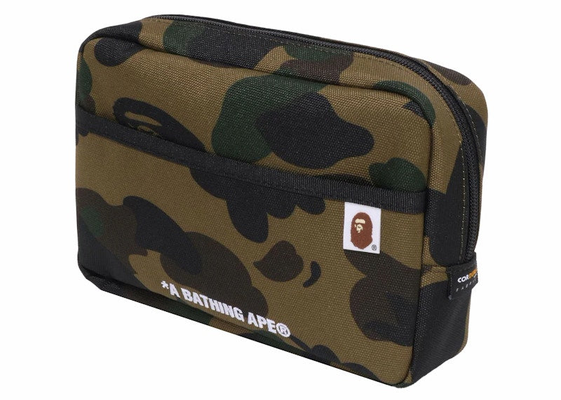 BAPE 1st Camo Cordura Multi Pouch Green