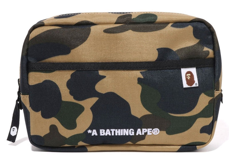 BAPE 1st Camo Cordura Multi Pouch Yellow