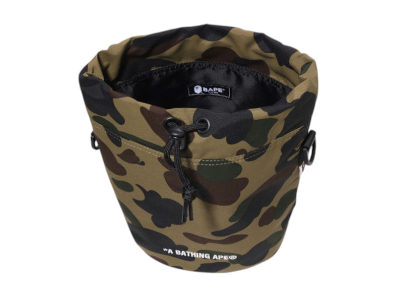 BAPE 1st Camo Drawstring Bag Green
