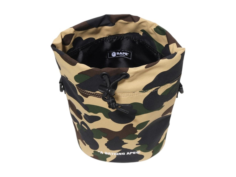 BAPE 1st Camo Drawstring Bag Yellow