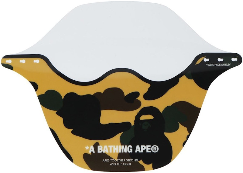 BAPE 1st Camo Face Shield Yellow