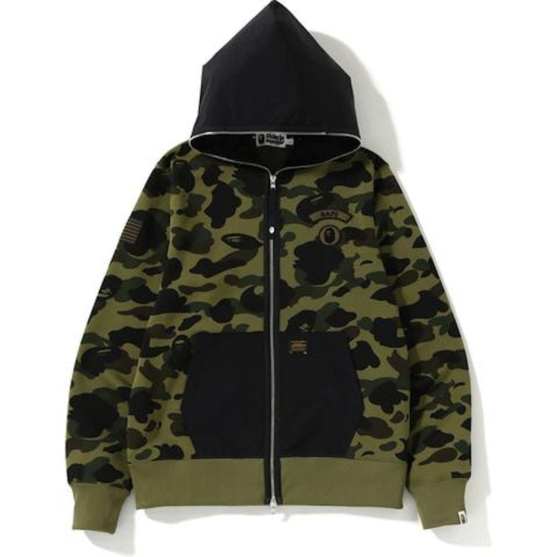 BAPE 1st Camo Full Zip Hoodie (SS19) Green