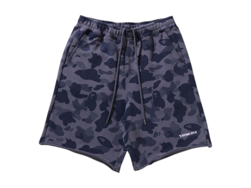 BAPE 1st Camo Heavy Washed Relaxed Fit Sweat Shorts Charcoal