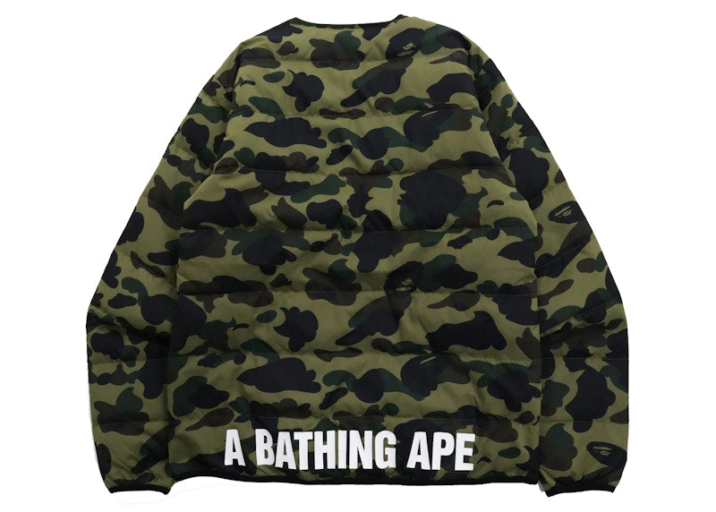 BAPE 1st Camo Light Weight Down Jacket (FW21) Green