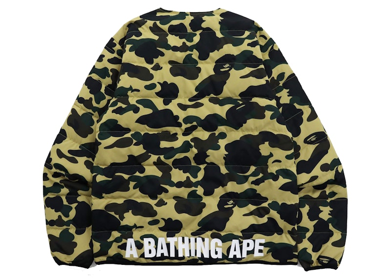 BAPE 1st Camo Light Weight Down Jacket (FW21) Yellow