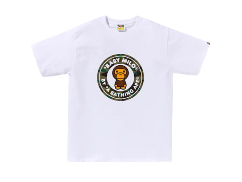BAPE 1st Camo Milo Busy Works Tee (SS25) White/Green