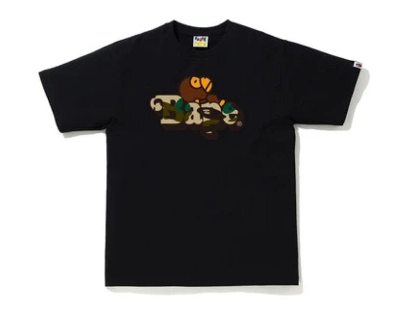 BAPE 1st Camo Milo on BAPE Tee Black/Yellow