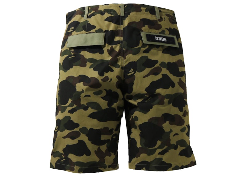 BAPE 1st Camo Multi Pocket Shorts Green