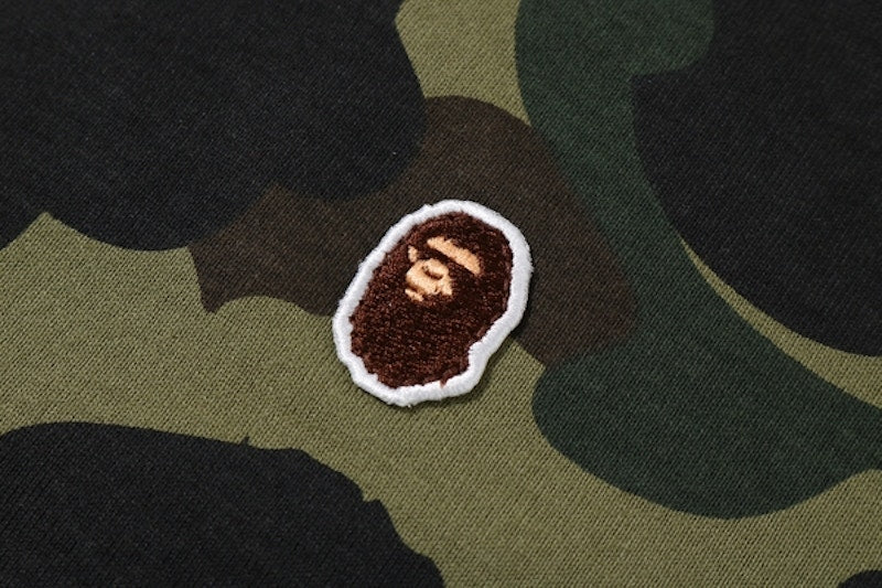 BAPE 1st Camo One Point Tee Green