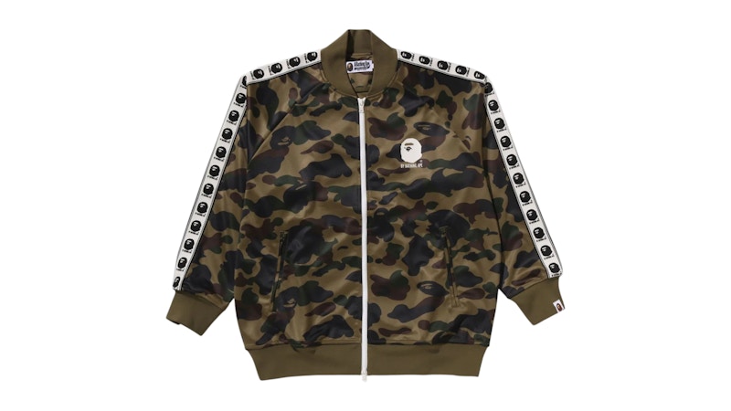 BAPE 1st Camo Relaxed Fit Track Jacket Green
