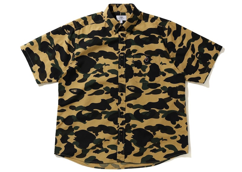 BAPE 1st Camo Relaxed Short Sleeve Shirt Yellow
