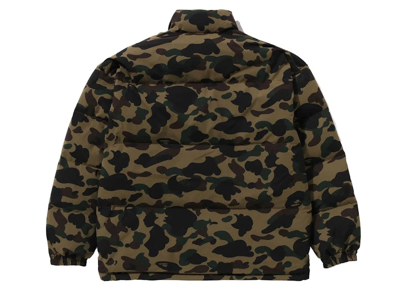 BAPE 1st Camo Reversible Down Jacket Green