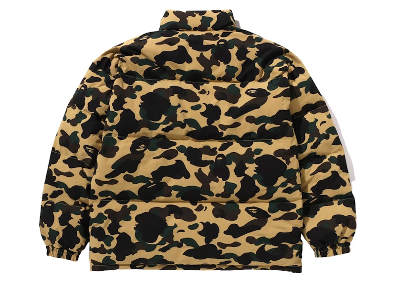 BAPE 1st Camo Reversible Down Jacket Yellow