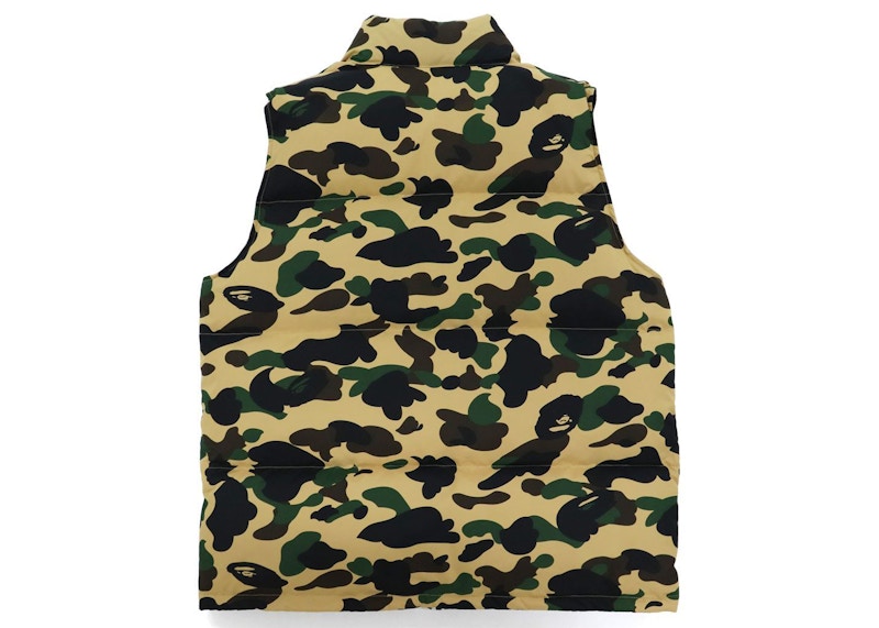 BAPE 1st Camo Reversible Down Vest (FW21) Yellow