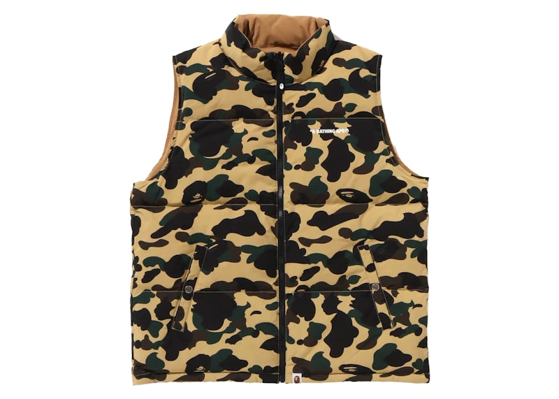 BAPE 1st Camo Reversible Down Vest (FW24) Yellow