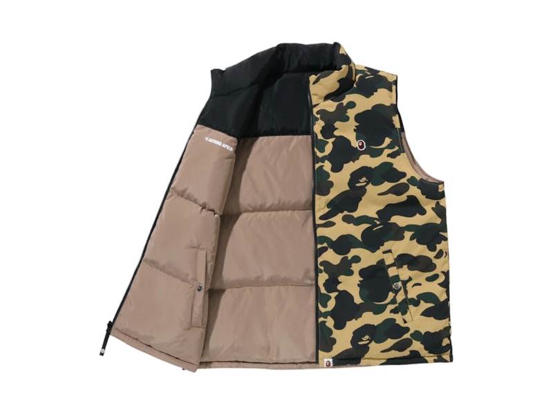 BAPE 1st Camo Reversible Down Vest (FW25) Yellow