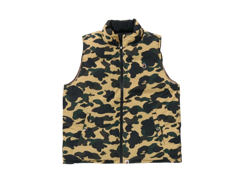 BAPE 1st Camo Reversible Down Vest (FW25) Yellow