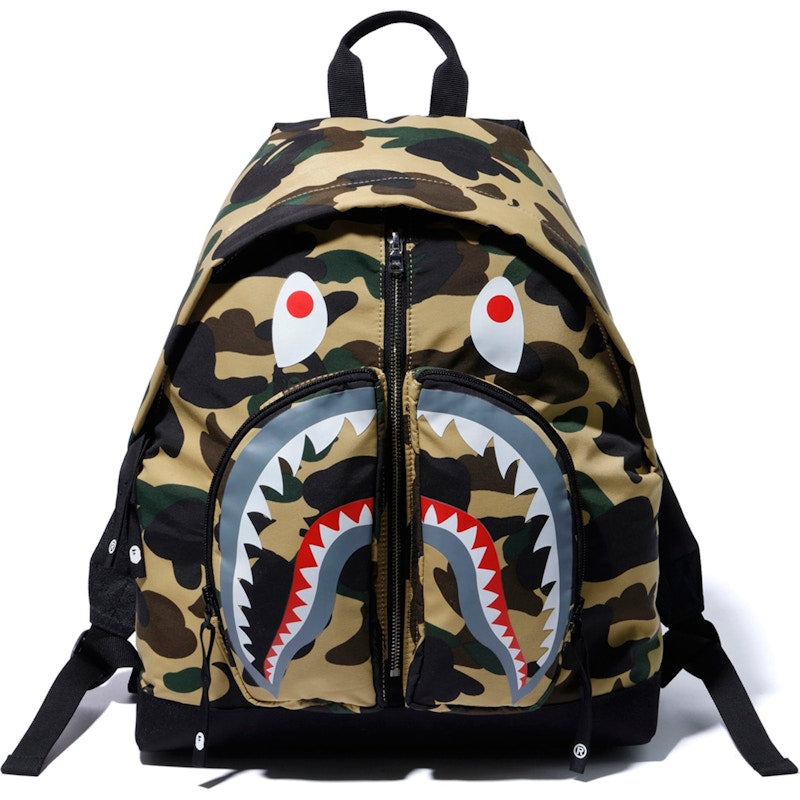 BAPE 1st Camo Shark Day Pack (FW19) Yellow