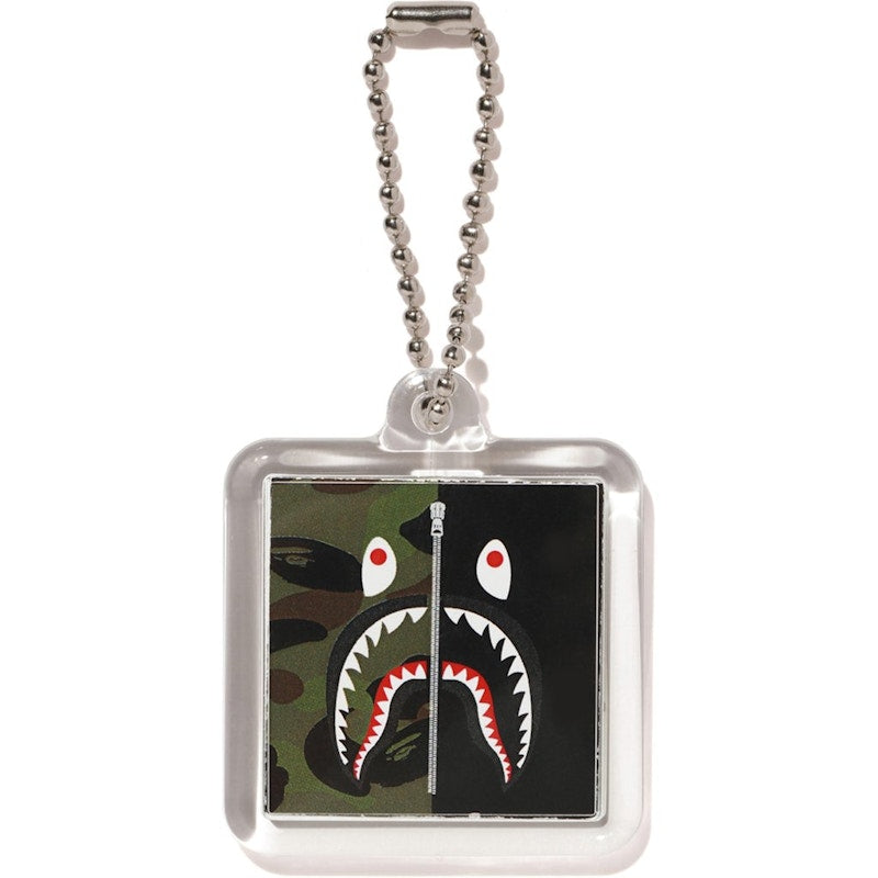 BAPE 1st Camo Shark Keychain Green