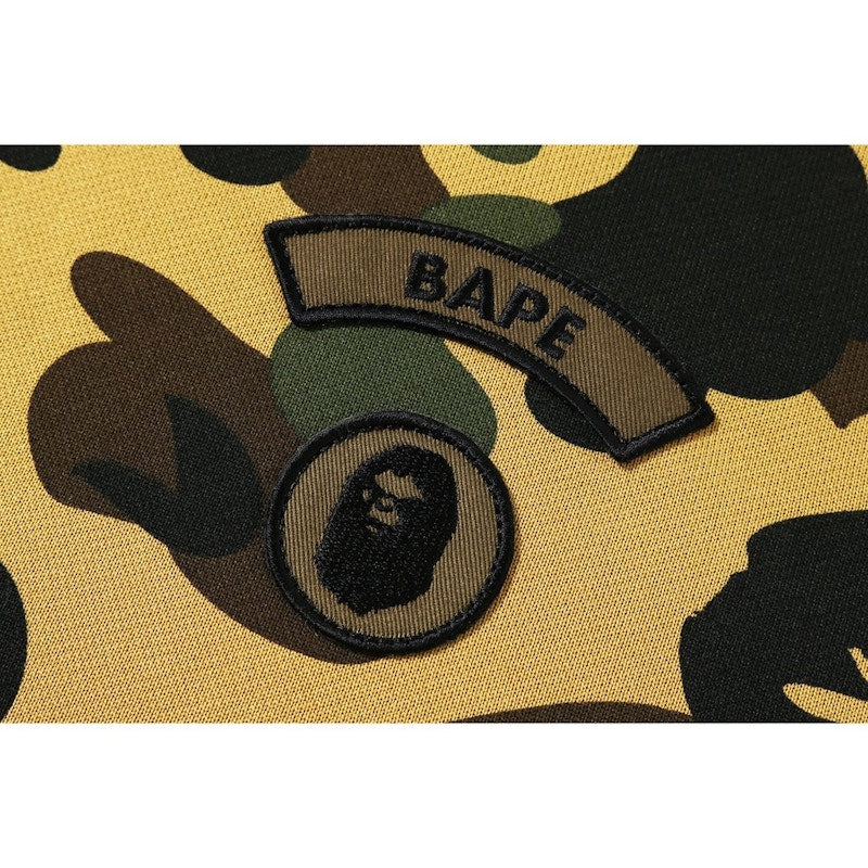 BAPE 1st Camo Sleeve Pocket Pullover Hoodie Yellow