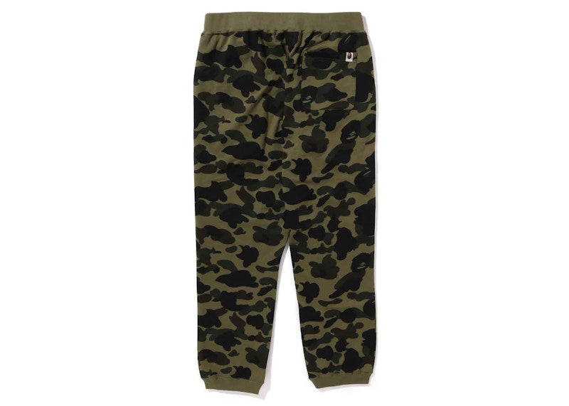 BAPE 1st Camo Sweat Pants Green