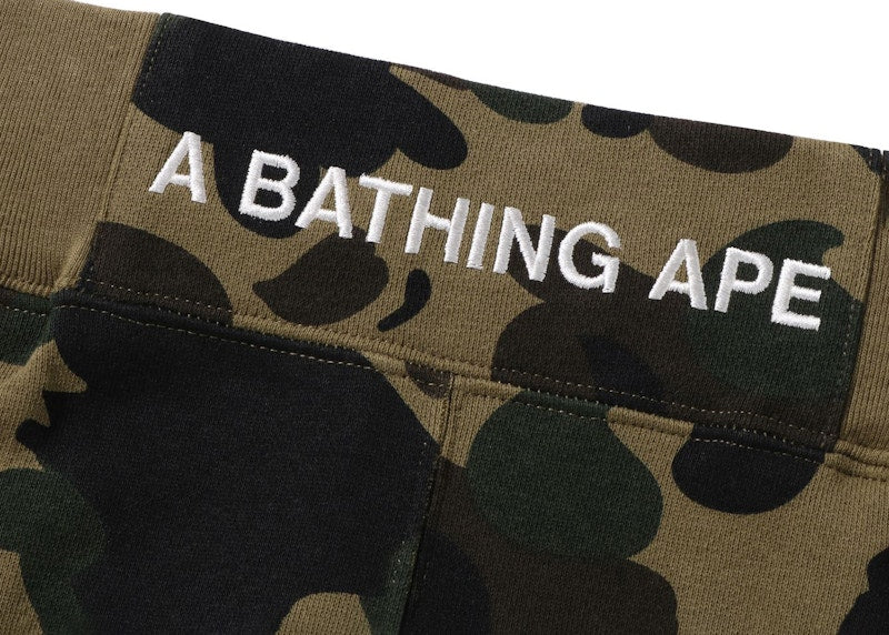 BAPE 1st Camo Sweat Shorts (SS22) Green