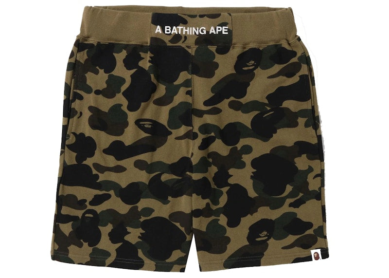 BAPE 1st Camo Sweat Shorts (SS22) Green