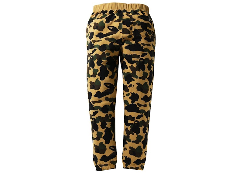 BAPE 1st Camo Sweatpants (SS21) Yellow