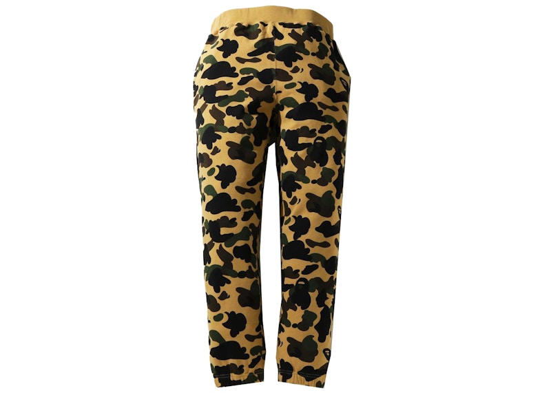 BAPE 1st Camo Sweatpants (SS21) Yellow
