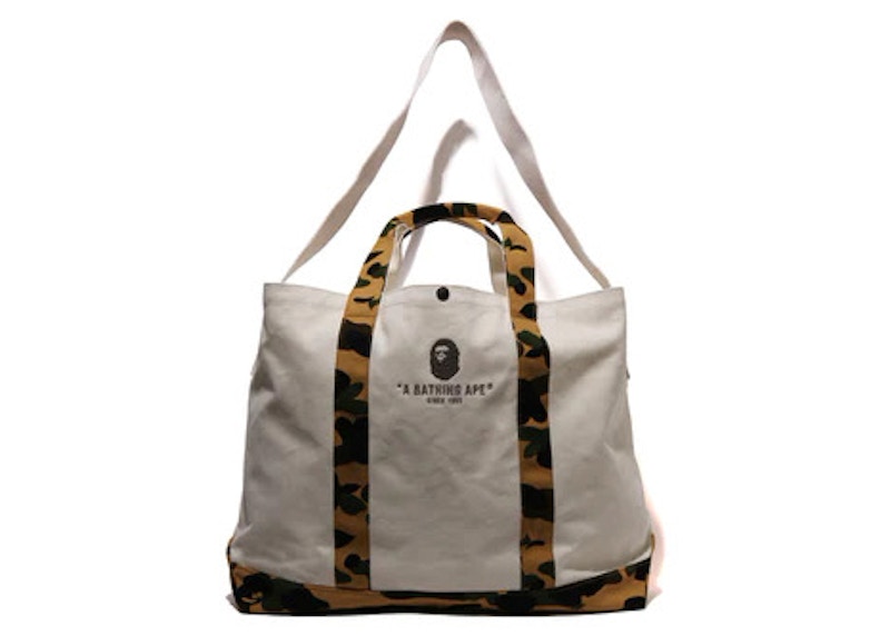 BAPE 1st Camo Tote Bag Yellow