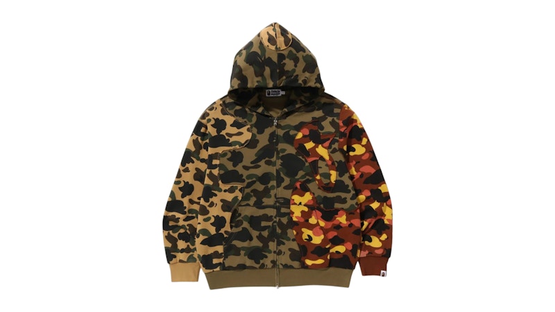 BAPE 1st Camo Upcycled Relaxed Fit Full Zip Hoodie Multi