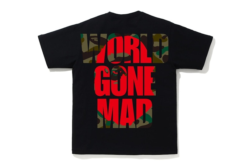 BAPE 1st Camo WGM Ape Head Overlap Tee Black/Green