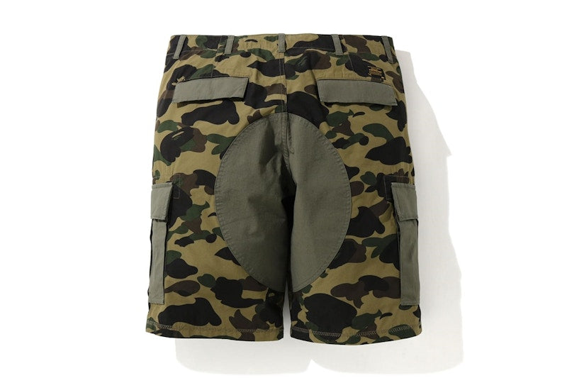 BAPE 1st Camo Wide 6Pocket Shorts Green