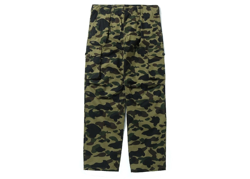 BAPE 1st Camo Wide Fit 6 Pocket Pants Green