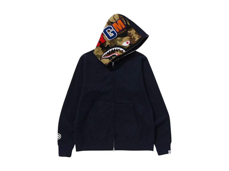 BAPE 1st Shark Full Zip Hoodie Navy