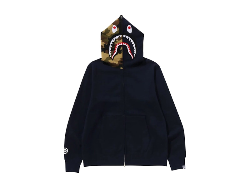 BAPE 1st Shark Full Zip Hoodie Navy