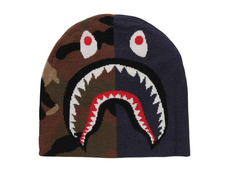 BAPE 1st Shark Knit Cap Navy