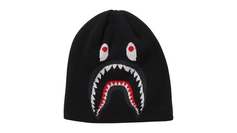 BAPE 2nd Shark Knit 1J80-181-006 Cap Black