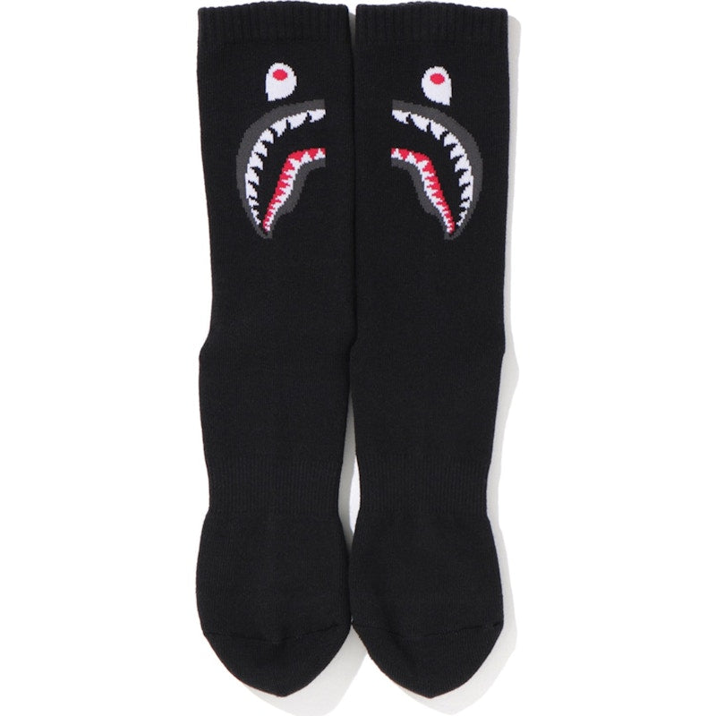BAPE 2nd Shark Socks Black