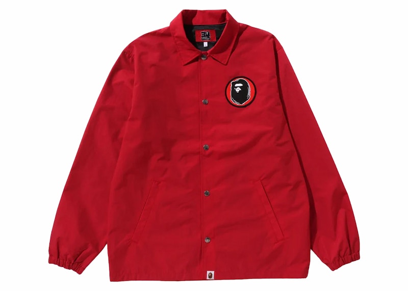 BAPE 30th Anniversary Senjya Fuda Coach Jacket Red