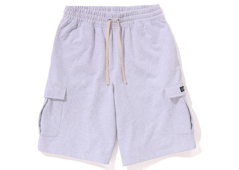 BAPE 6 Pocket Wide Fit Sweat Shorts Grey