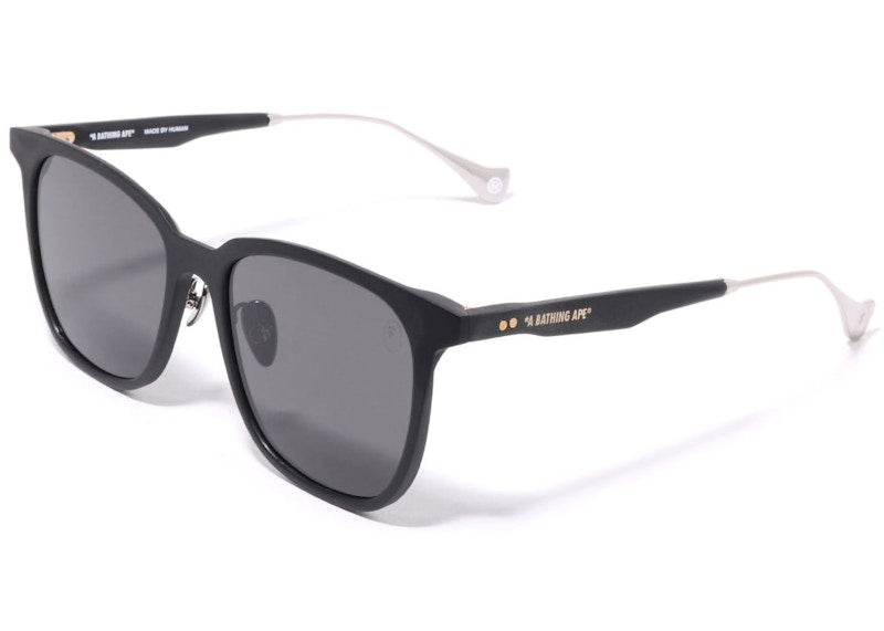 BAPE 8 Sunglasses Black Silver